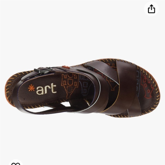 Art Company Women’s Wish Heeled Strap Sandals Brown Leather size 6 - Picture 4 of 16